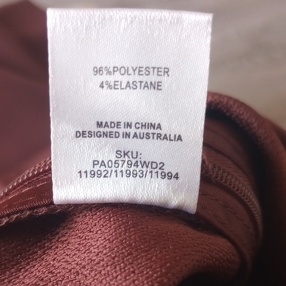 NWT Meshki Brown Boot Cut Flare Pants - Picture 6 of 6